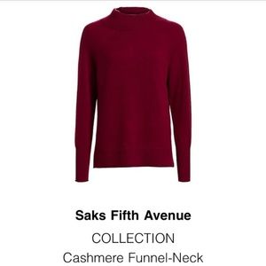 NWT Red Cashmere Sweater